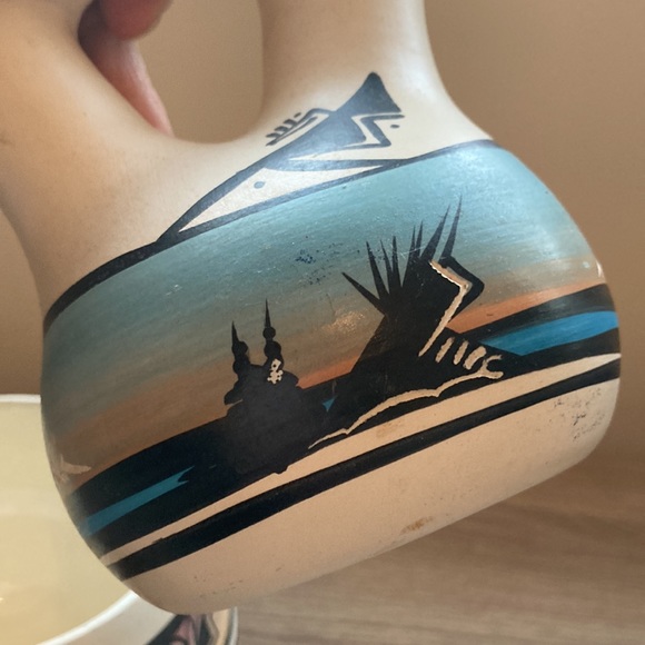 Two Navajo display bowl vase R jones M Kanuho - Picture 12 of 16